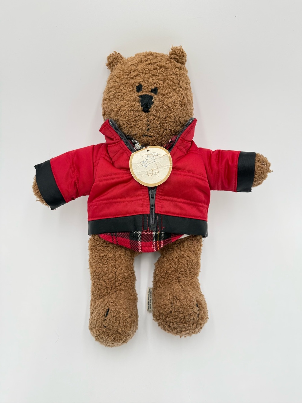 Vintage Baby Gap Special Edition Signature Teddy Bear Red Jacket Plaid HTF